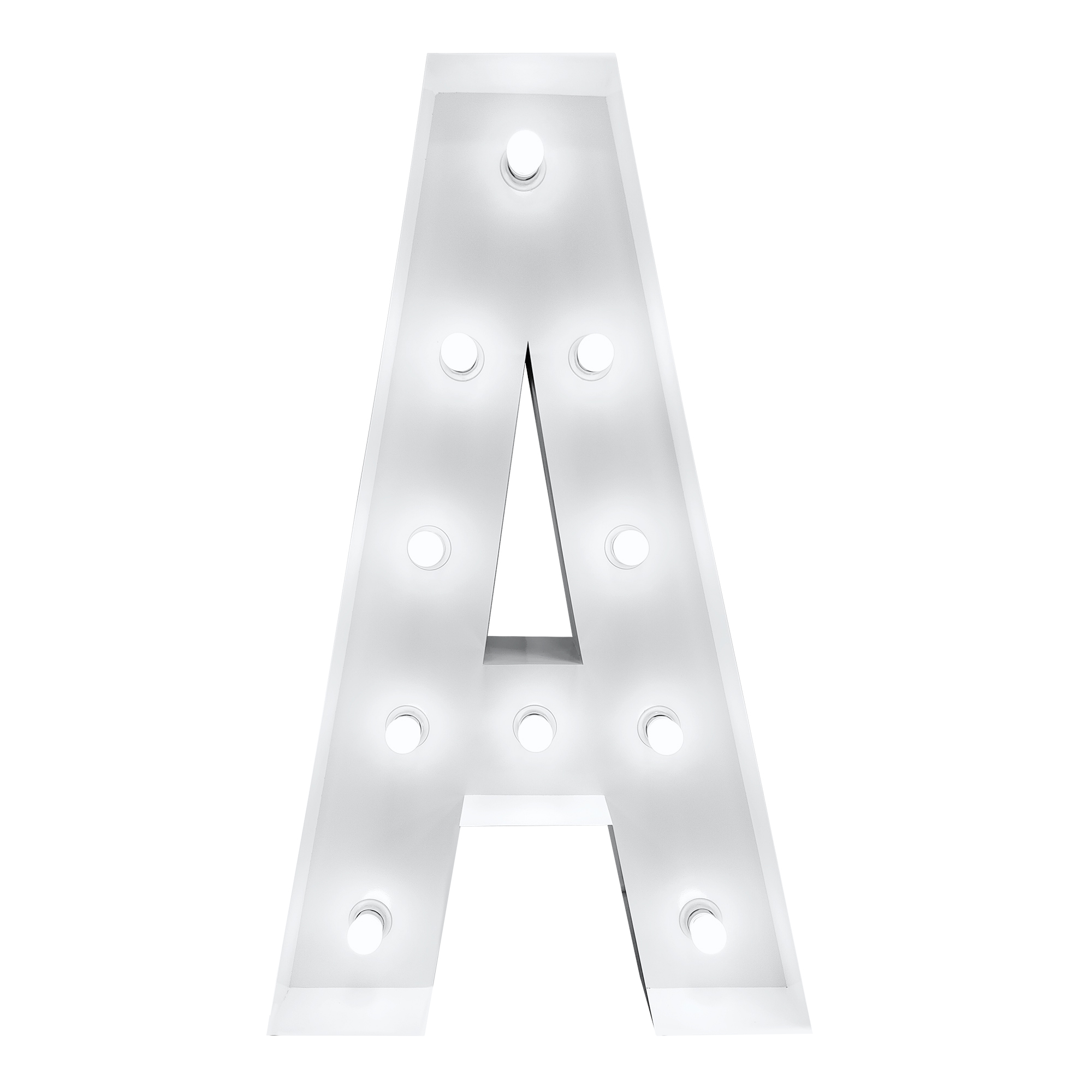 4ft Light Up Marquee Letters “A” - White