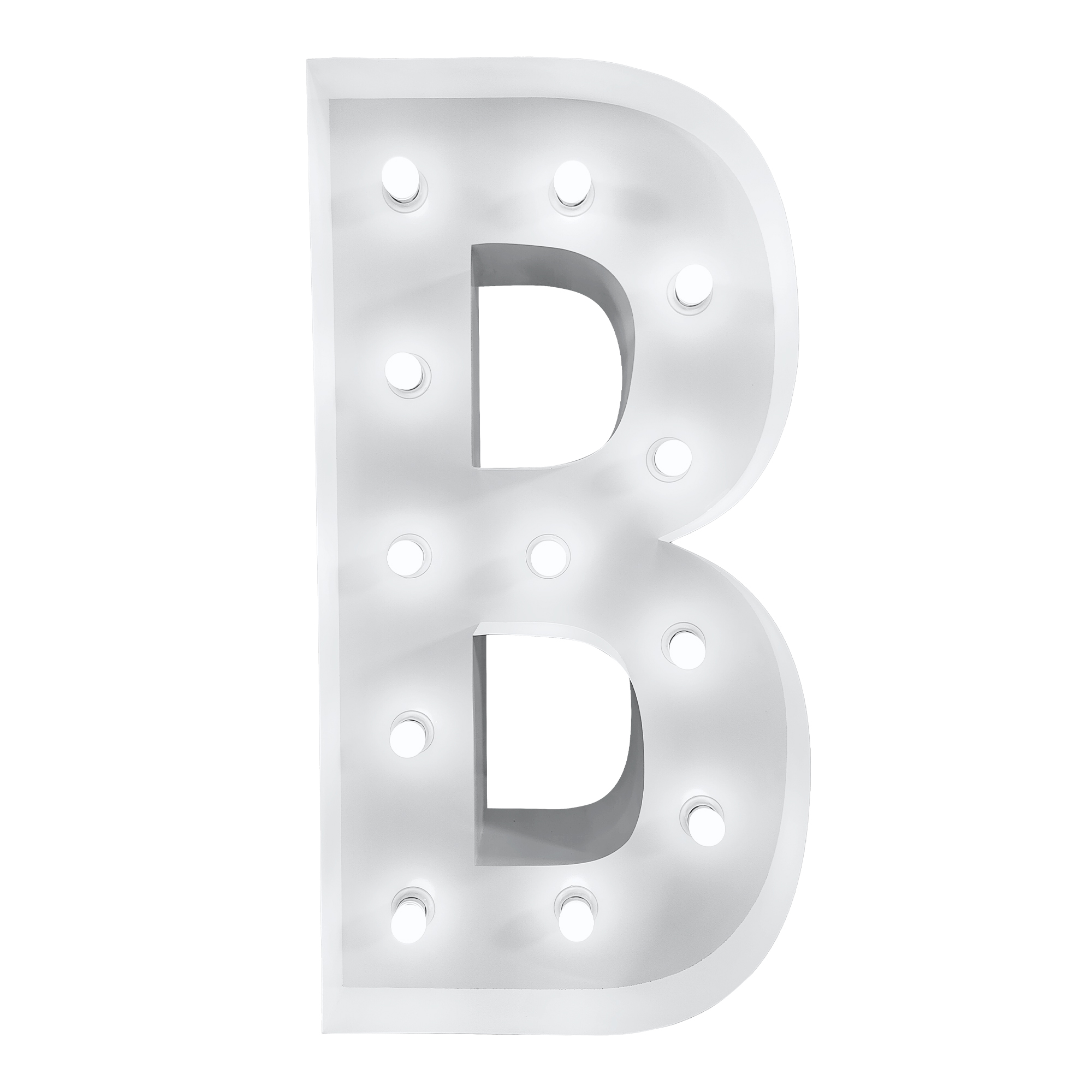 4ft Light Up Marquee Letters “B” - White