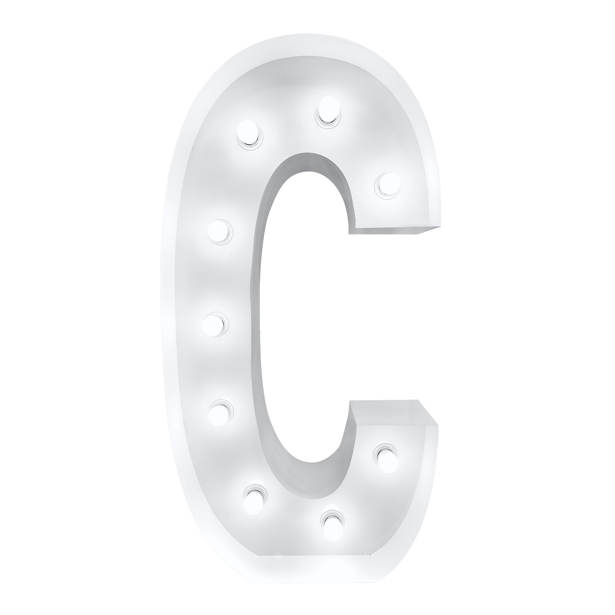 4ft Light Up Marquee Letters “C” - White