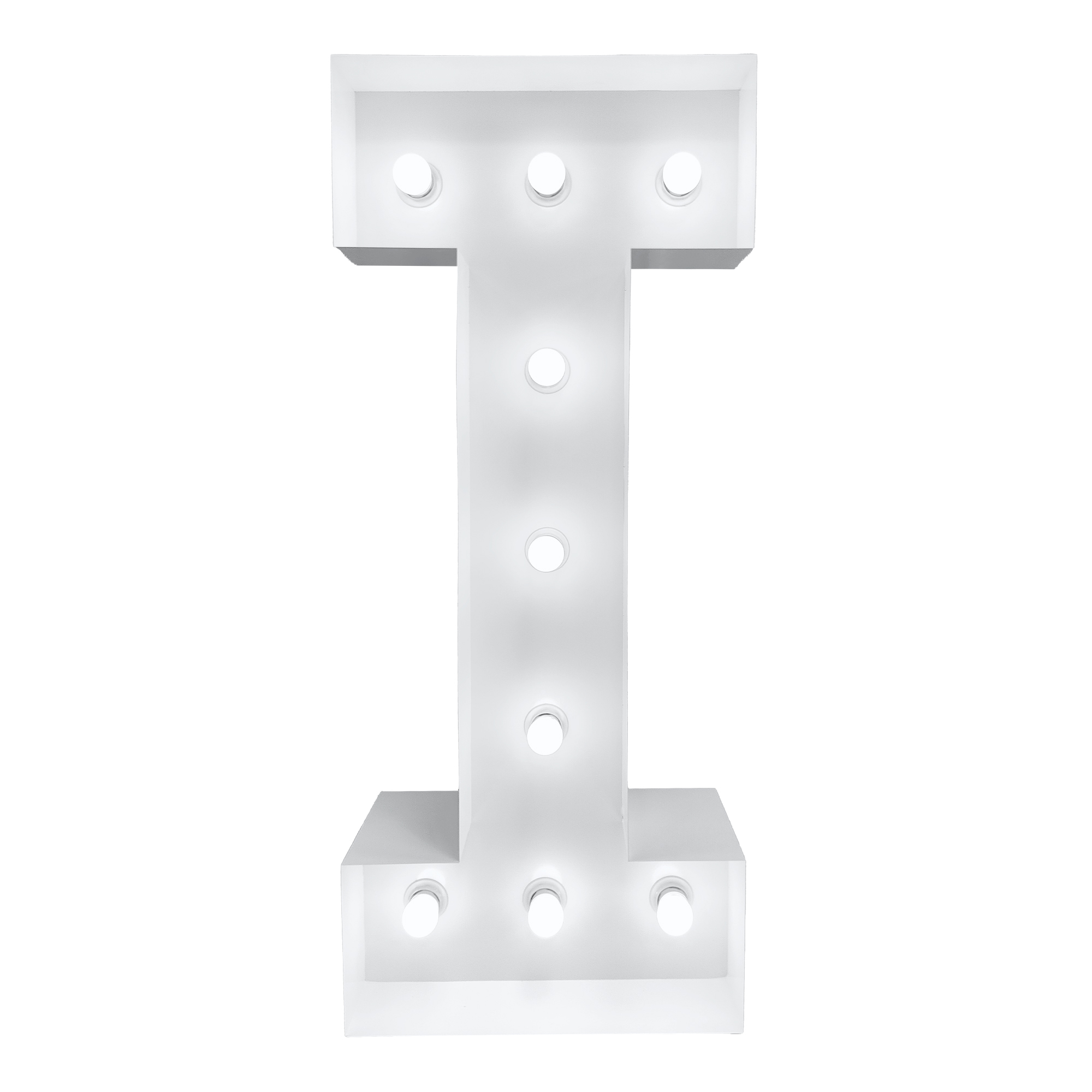 4ft Light Up Marquee Letters “I” - White
