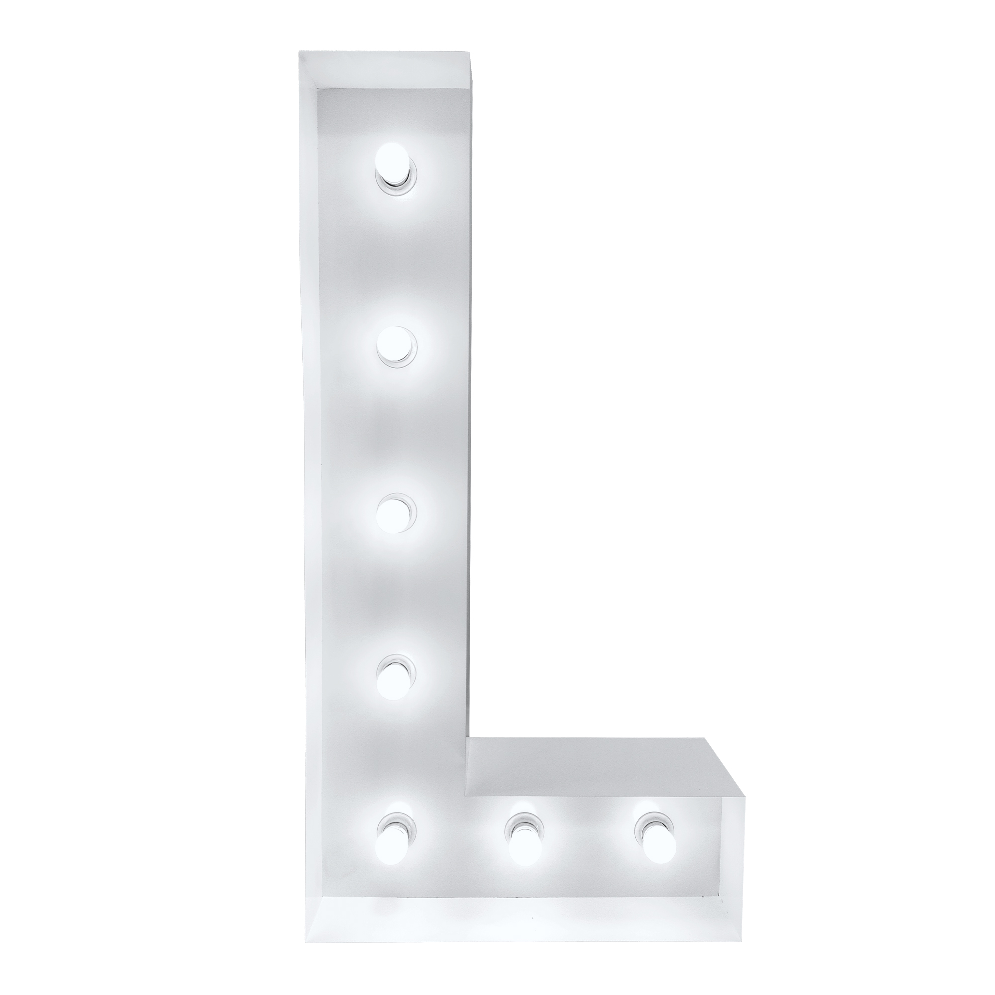 4ft Light Up Marquee Letters “L” - White