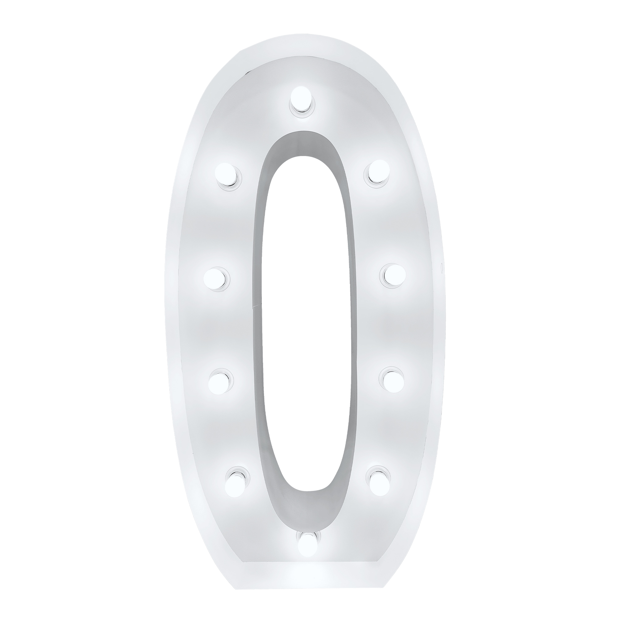 4ft Light Up Marquee Letters “O” - White