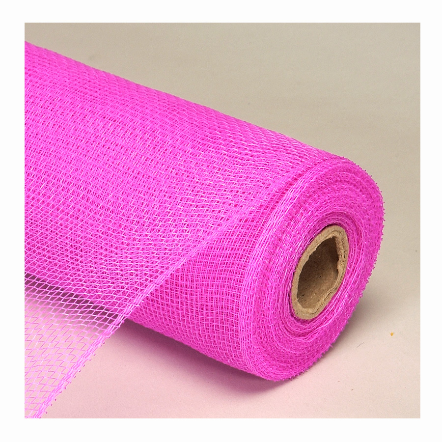 Decorative Poly Mesh Roll - Fuchsia