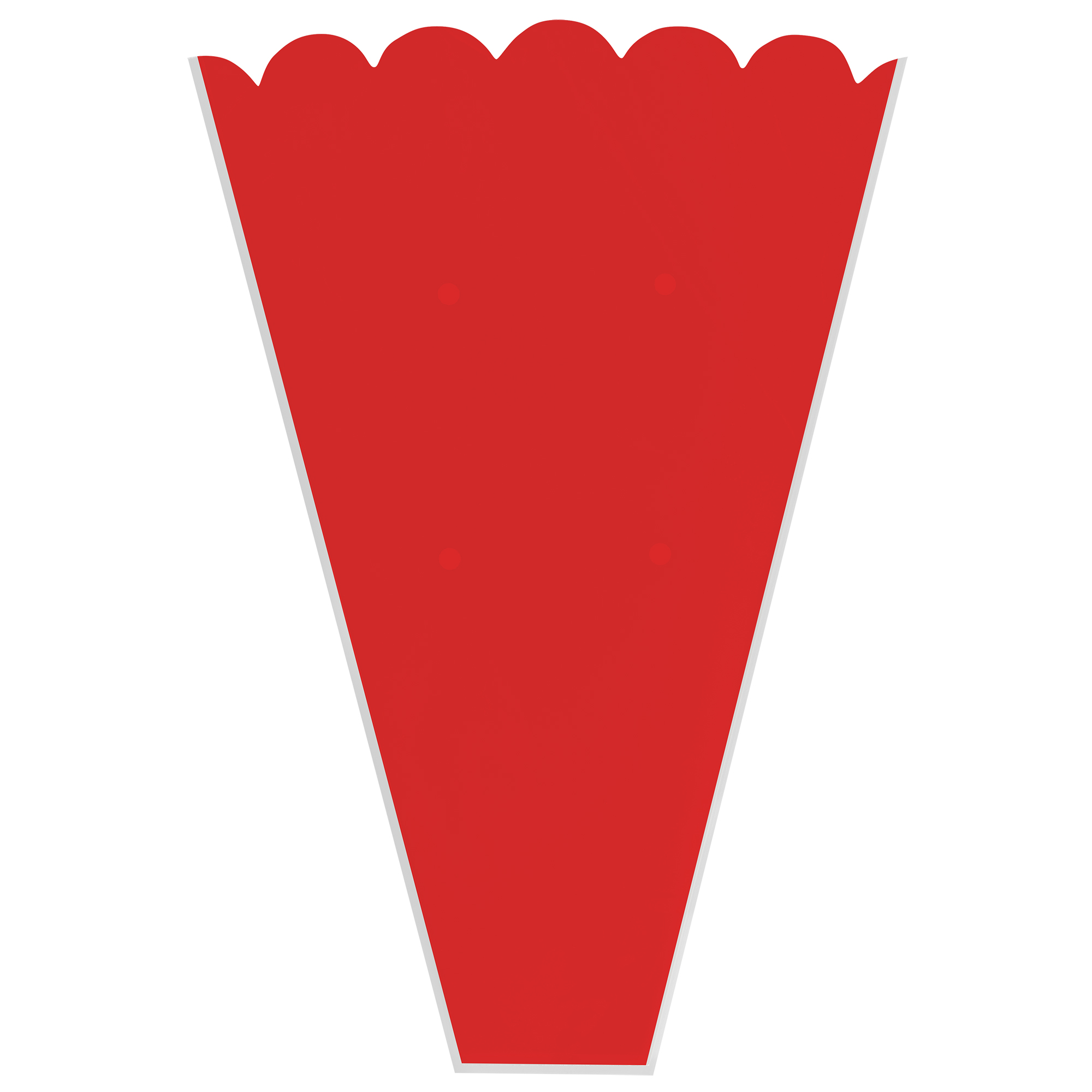 12" Bouquet Flower Sleeves 50pc/pack - Red