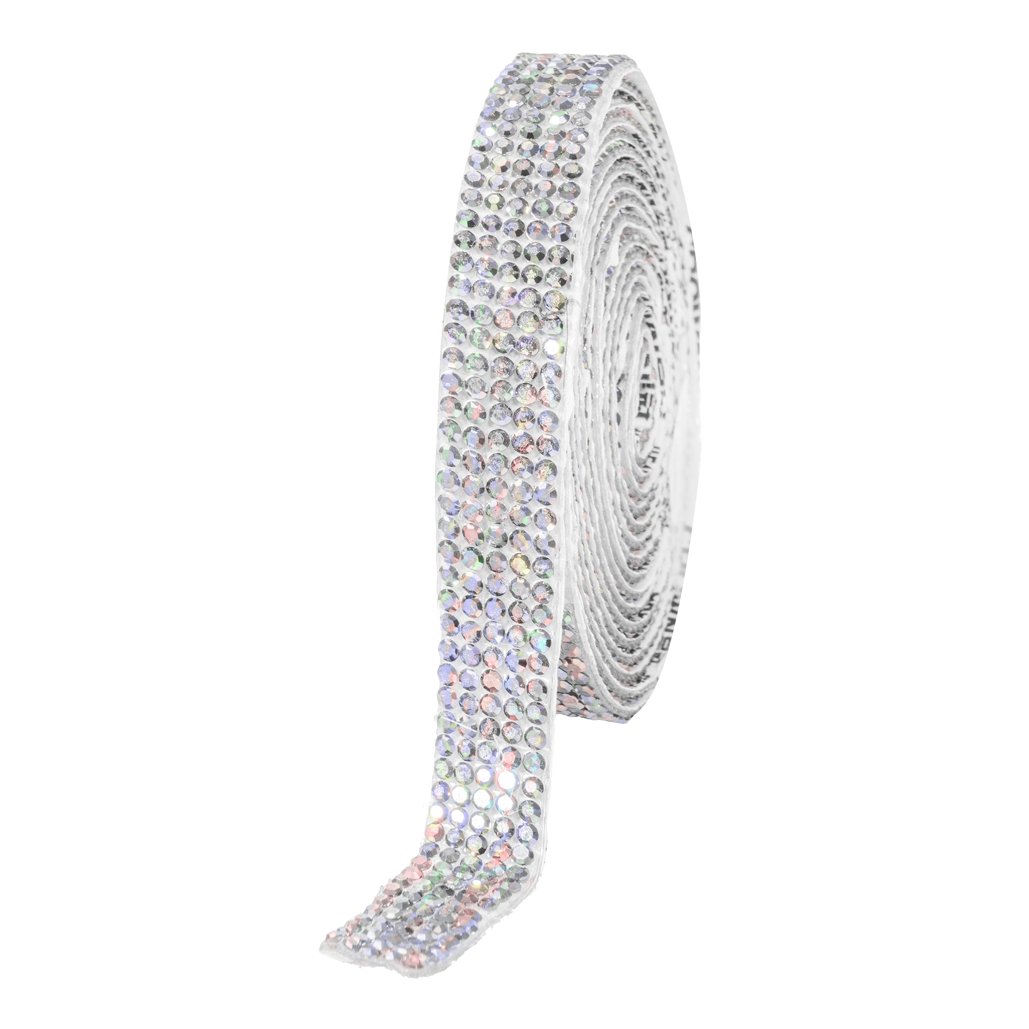Rhinestone Diamond Adhesive Strips 0.4" - White Iridescent
