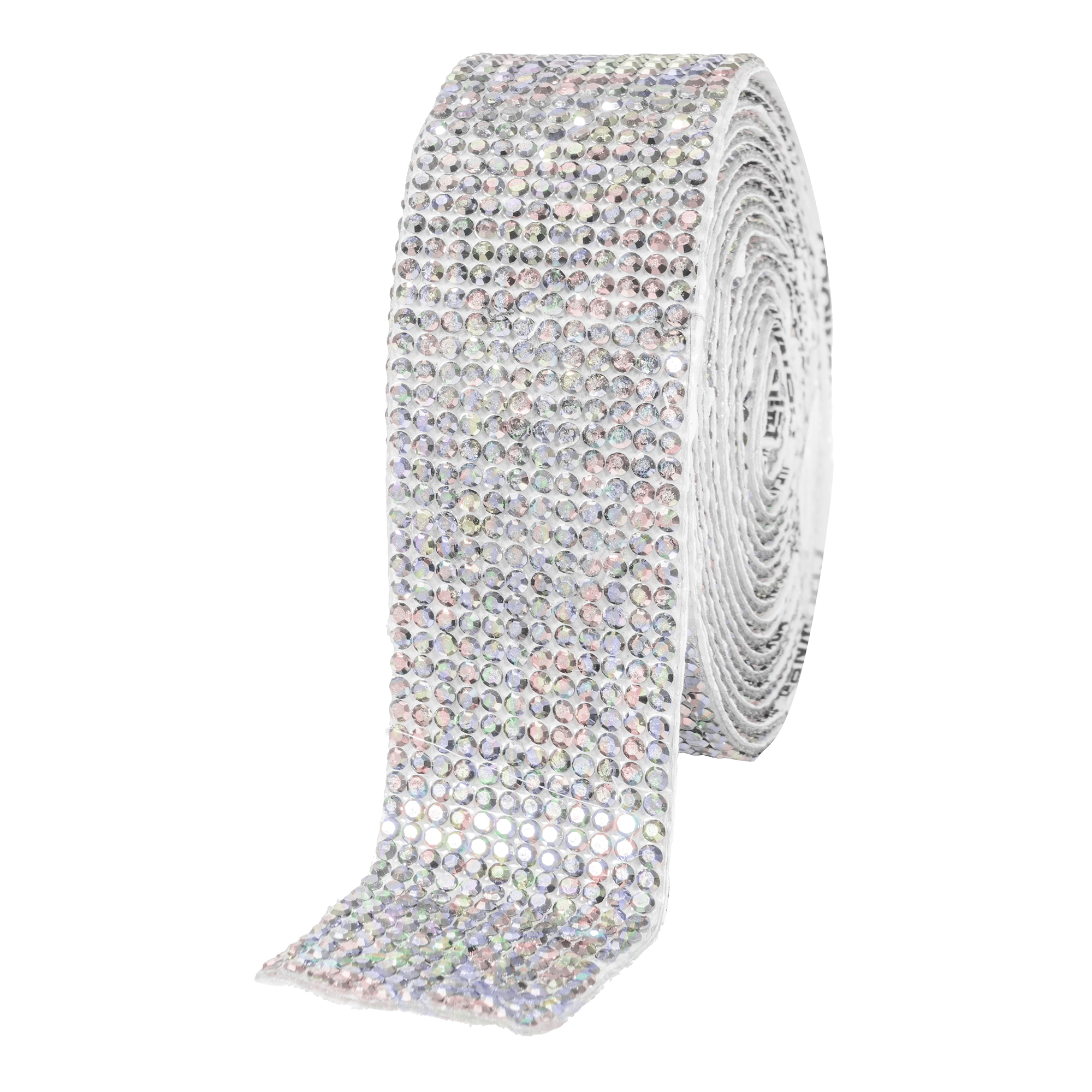 Rhinestone Diamond Adhesive Strips 1.06" - White Iridescent