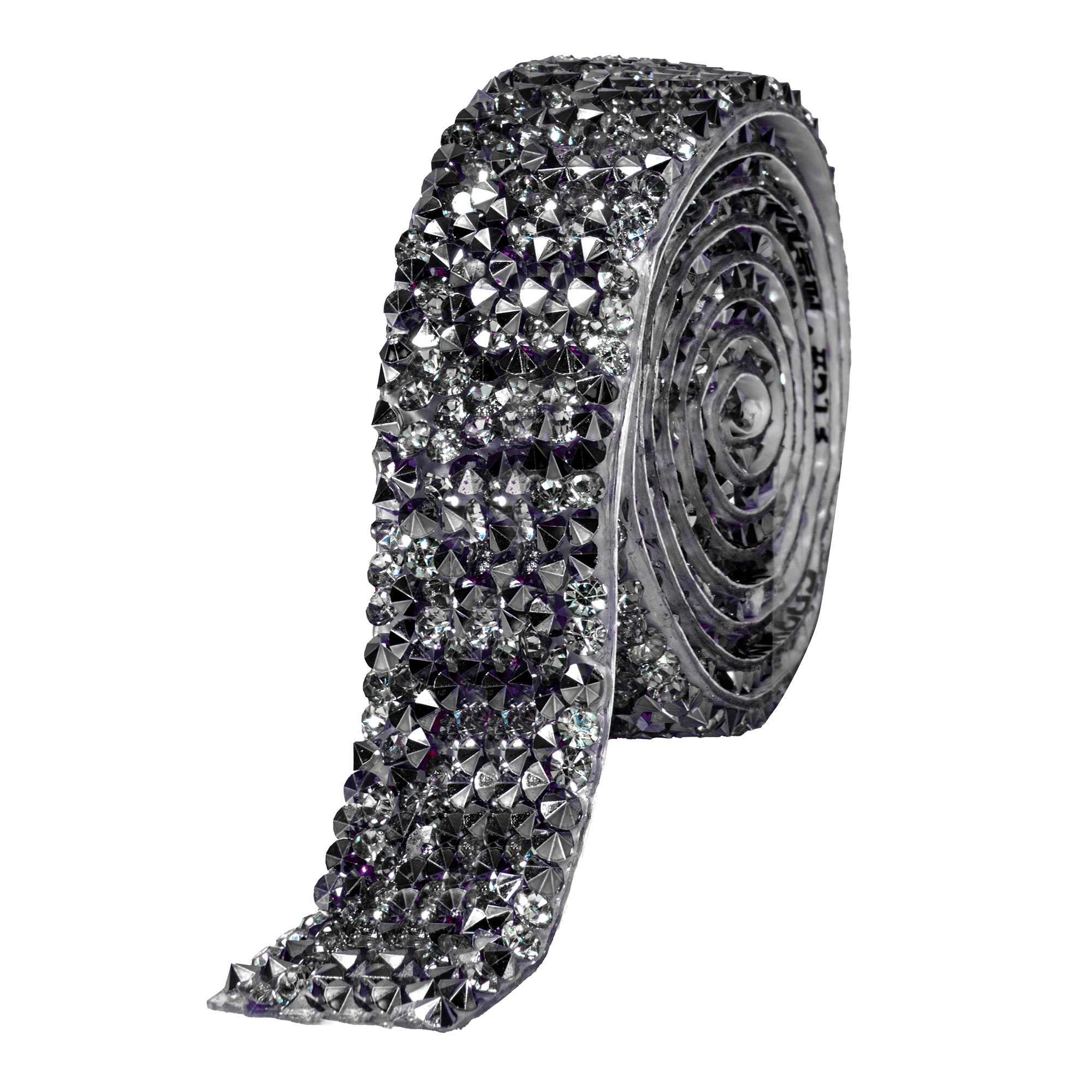 Crystal Rhinestone Adhesive Strips 0.78" - Black