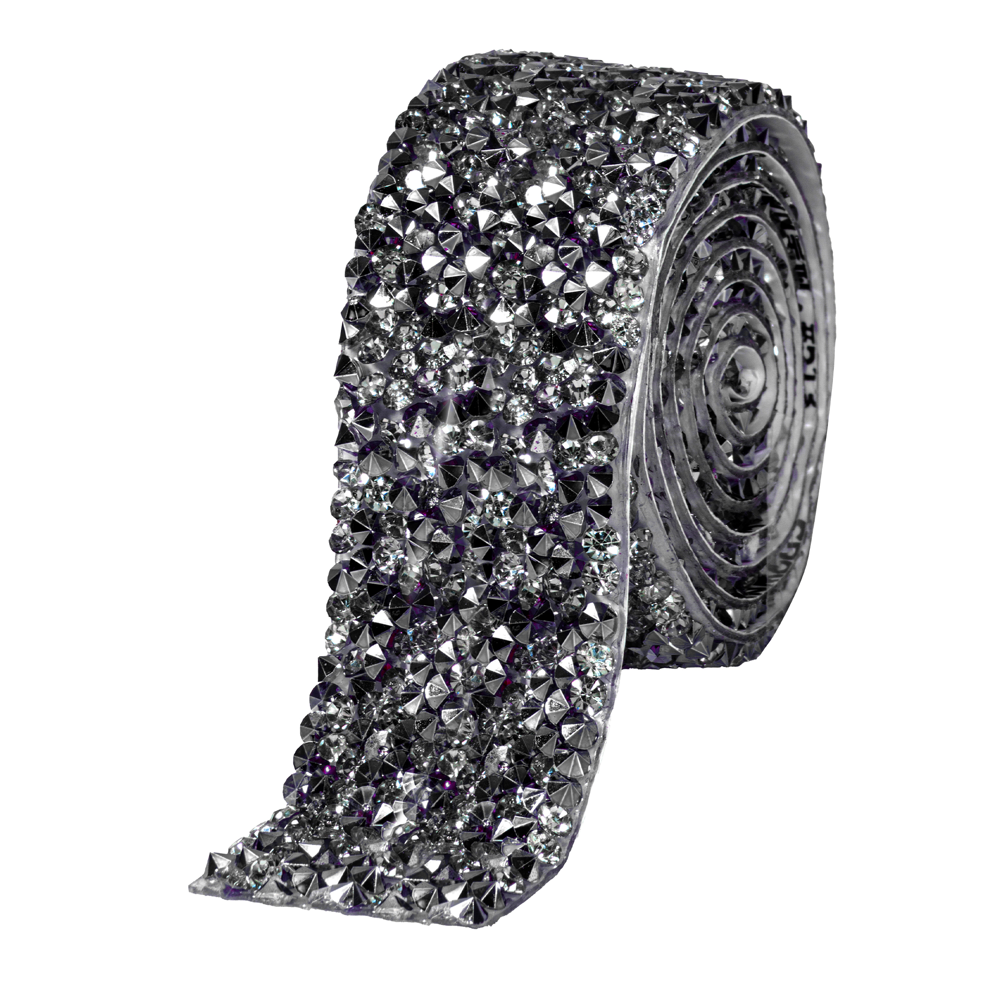 Crystal Rhinestone Adhesive Strips 1.2" - Black