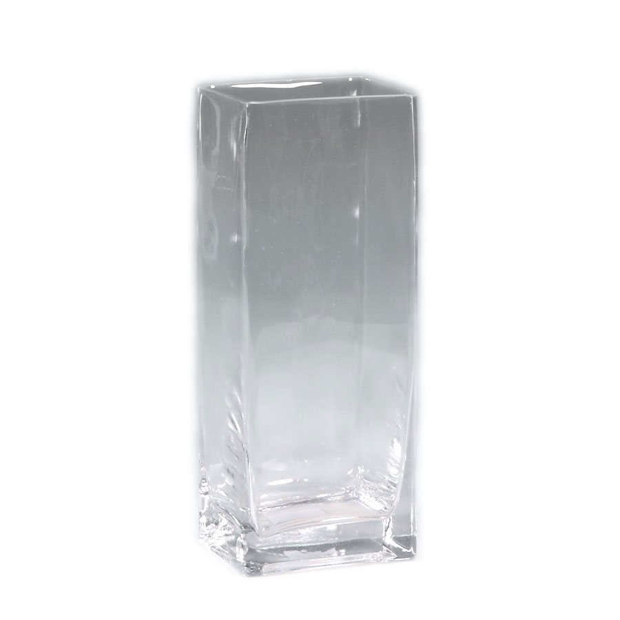 Tall Square Vase 10"