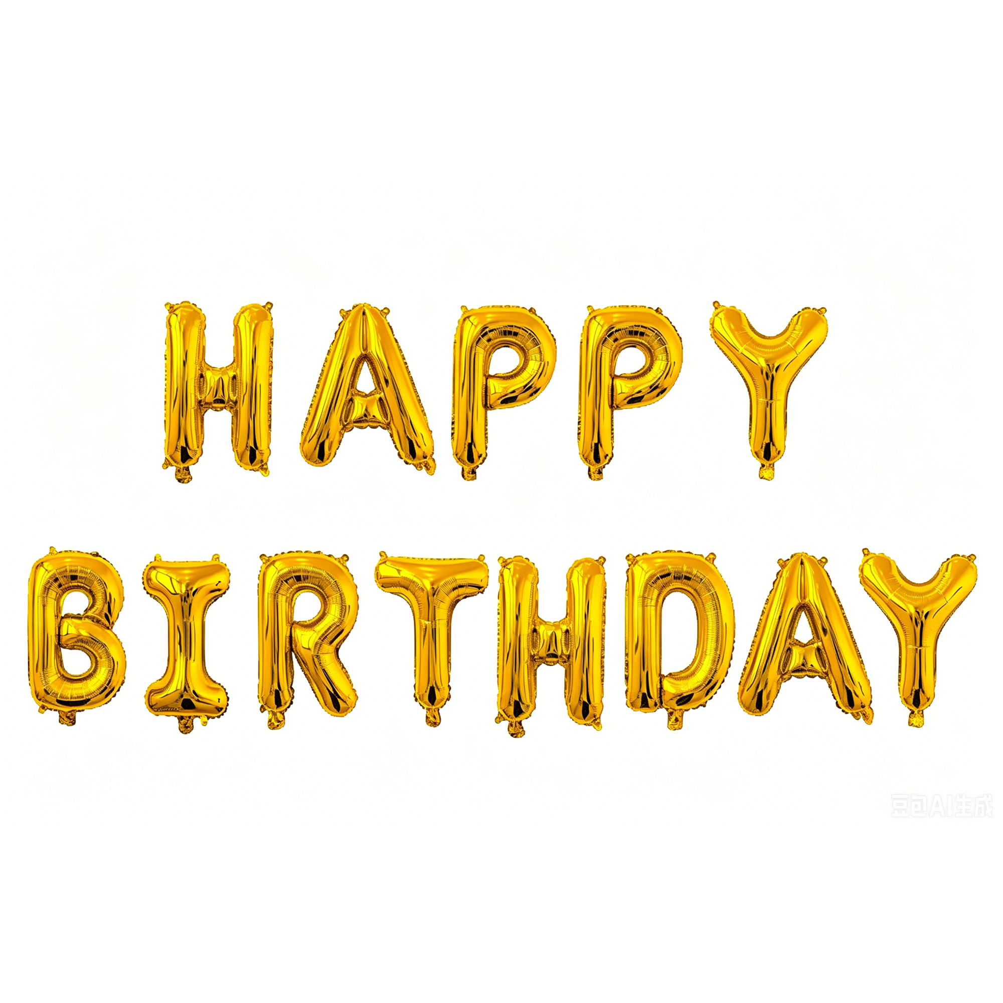 "HAPPY BIRTHDAY" Balloons 16" - Gold