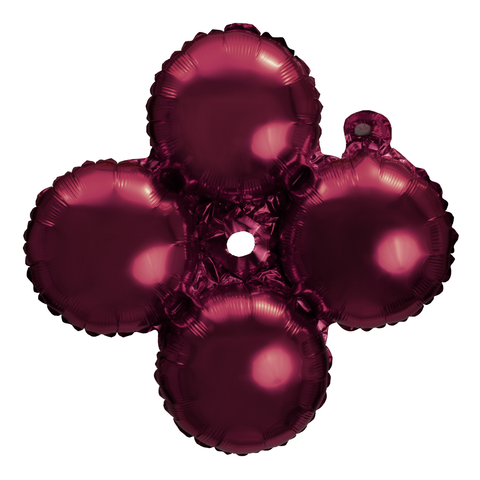 8" Quad Mylar Balloon 50pc/pack - Burgundy