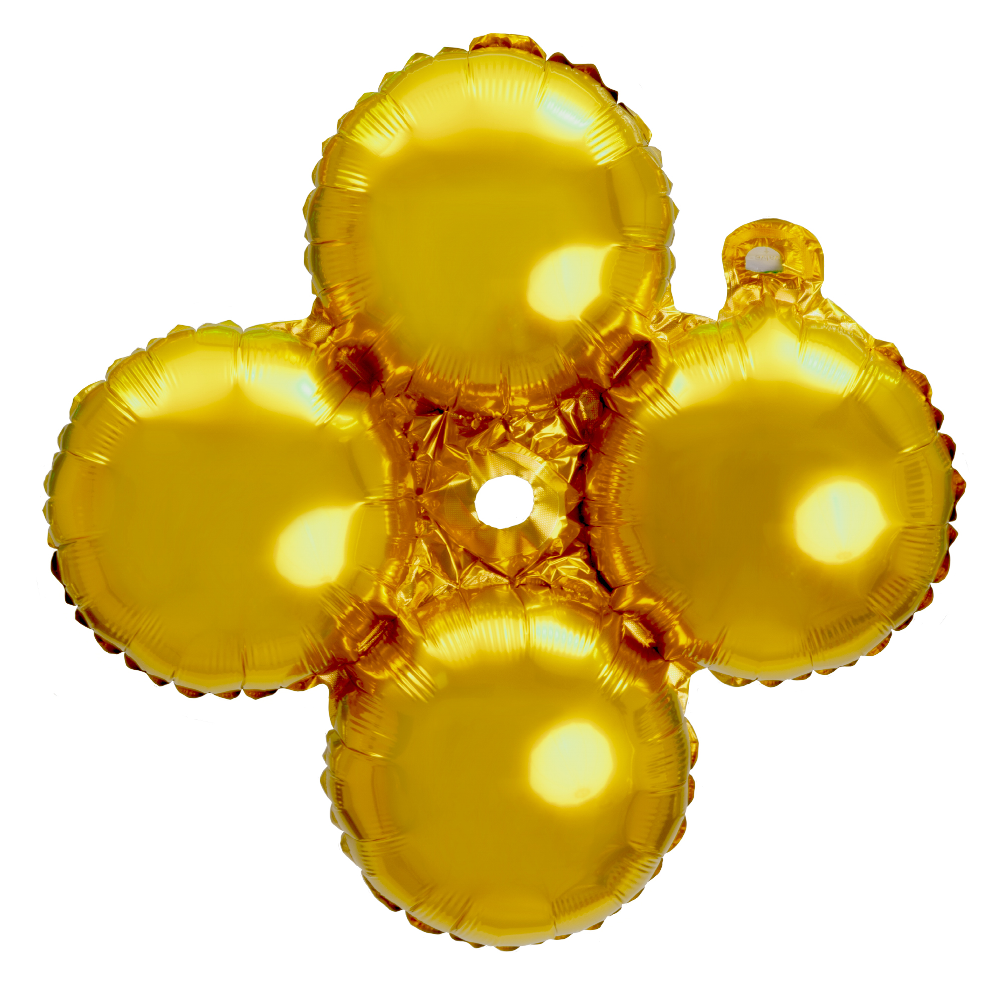 8" Quad Mylar Balloon 50pc/pack - Gold