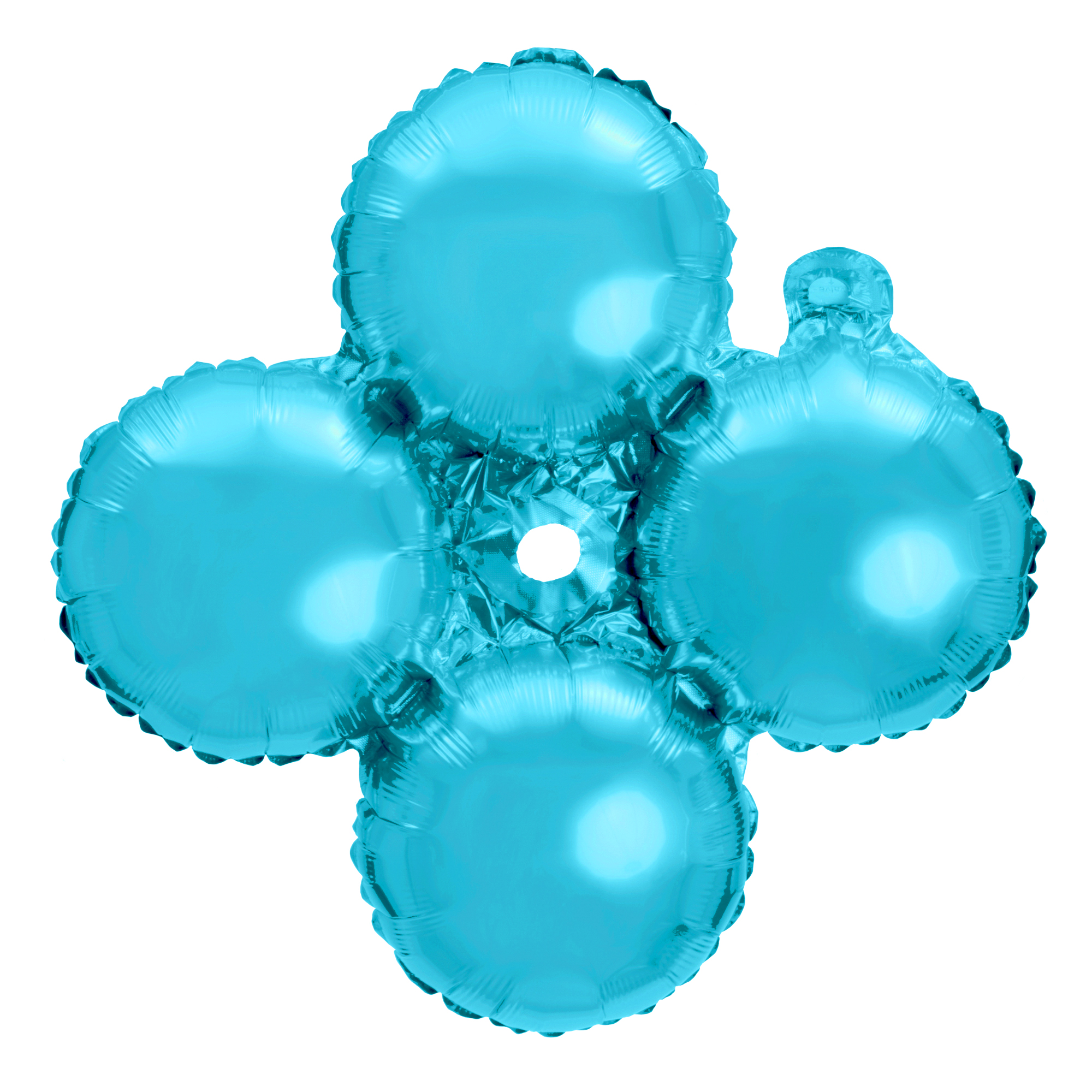 8" Quad Mylar Balloon 50pc/pack - Baby Blue