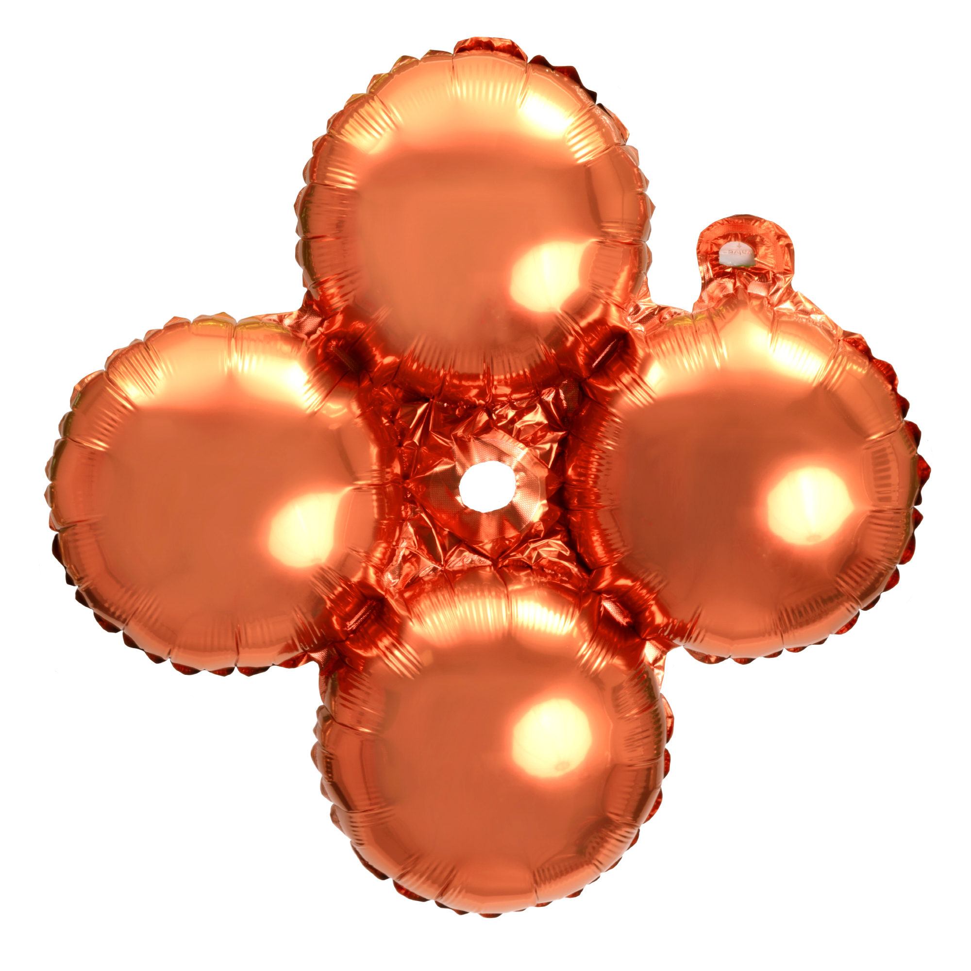 8" Quad Mylar Balloon 50pc/pack - Orange