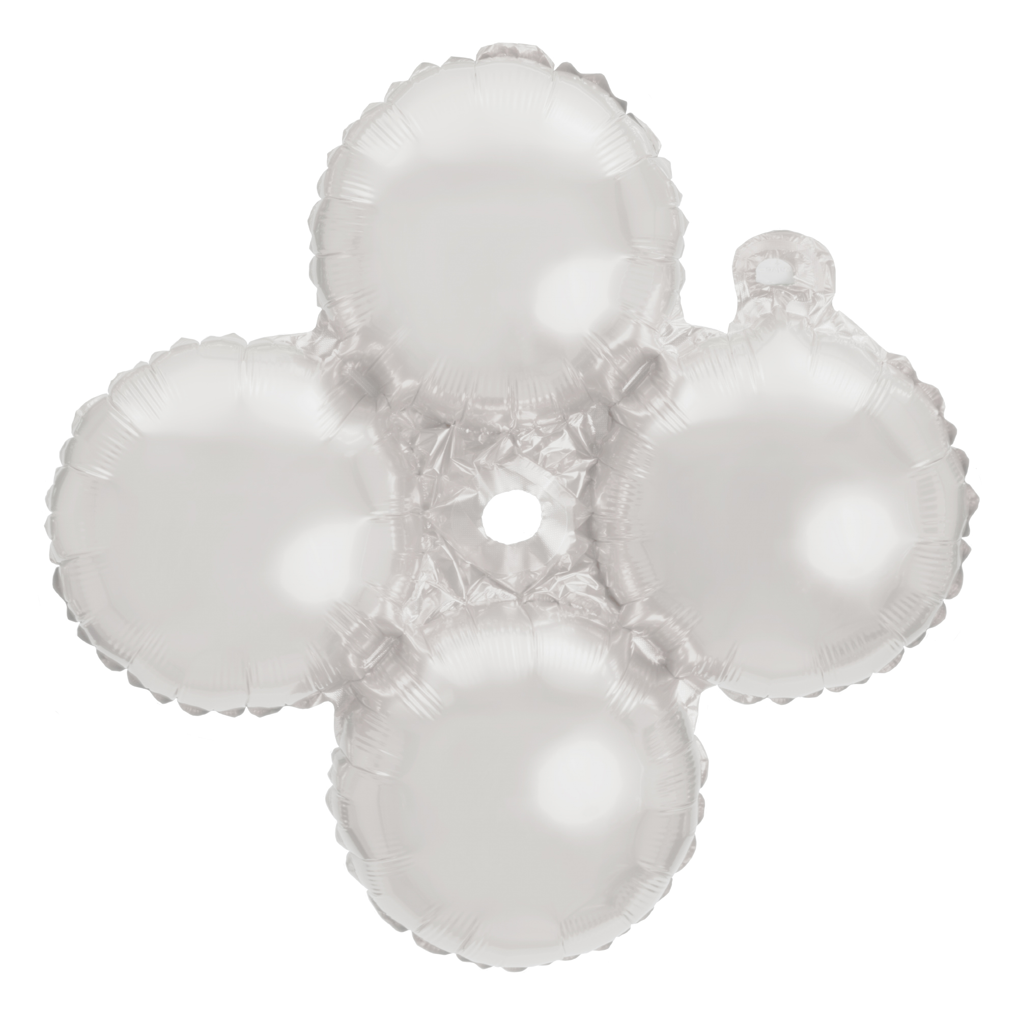 8" Quad Mylar Balloon 50pc/pack - White